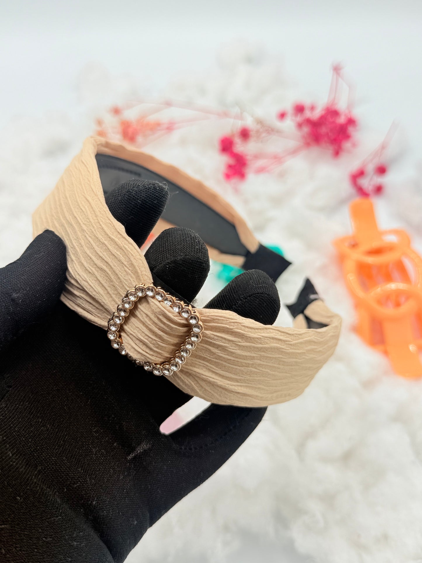 Herbaluxe Hair Accessory Set – Headbands, Claws, Bow & Scrunchie (8pcs)