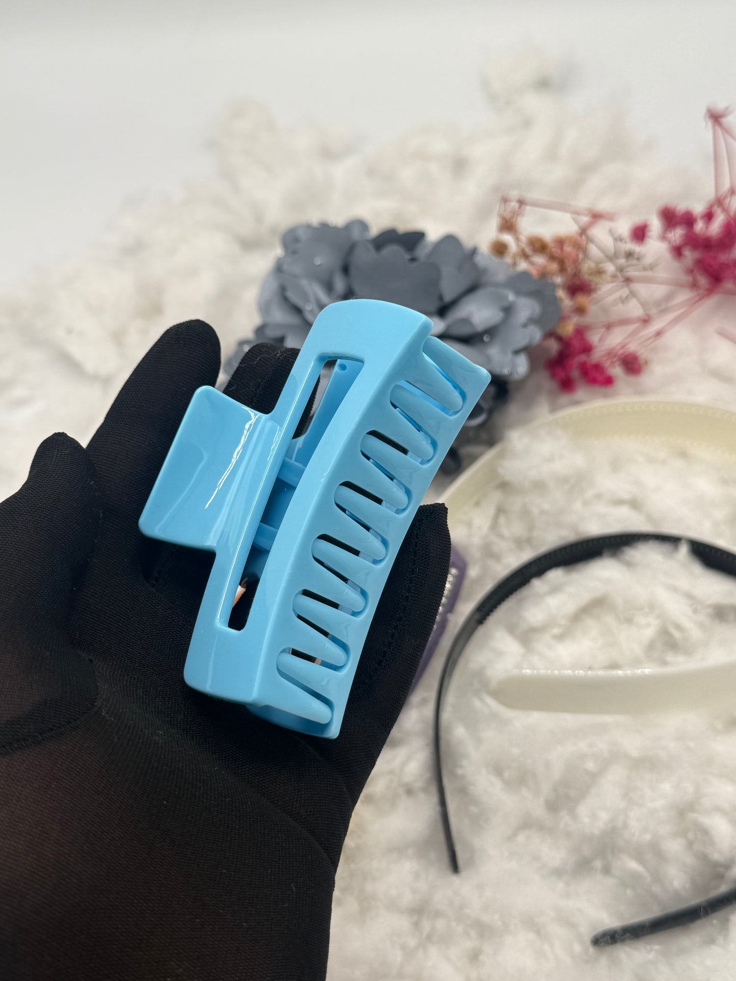 Herbaluxe Hair Accessories Set – Claws, Clips, Hairbands & Comb (7pcs)