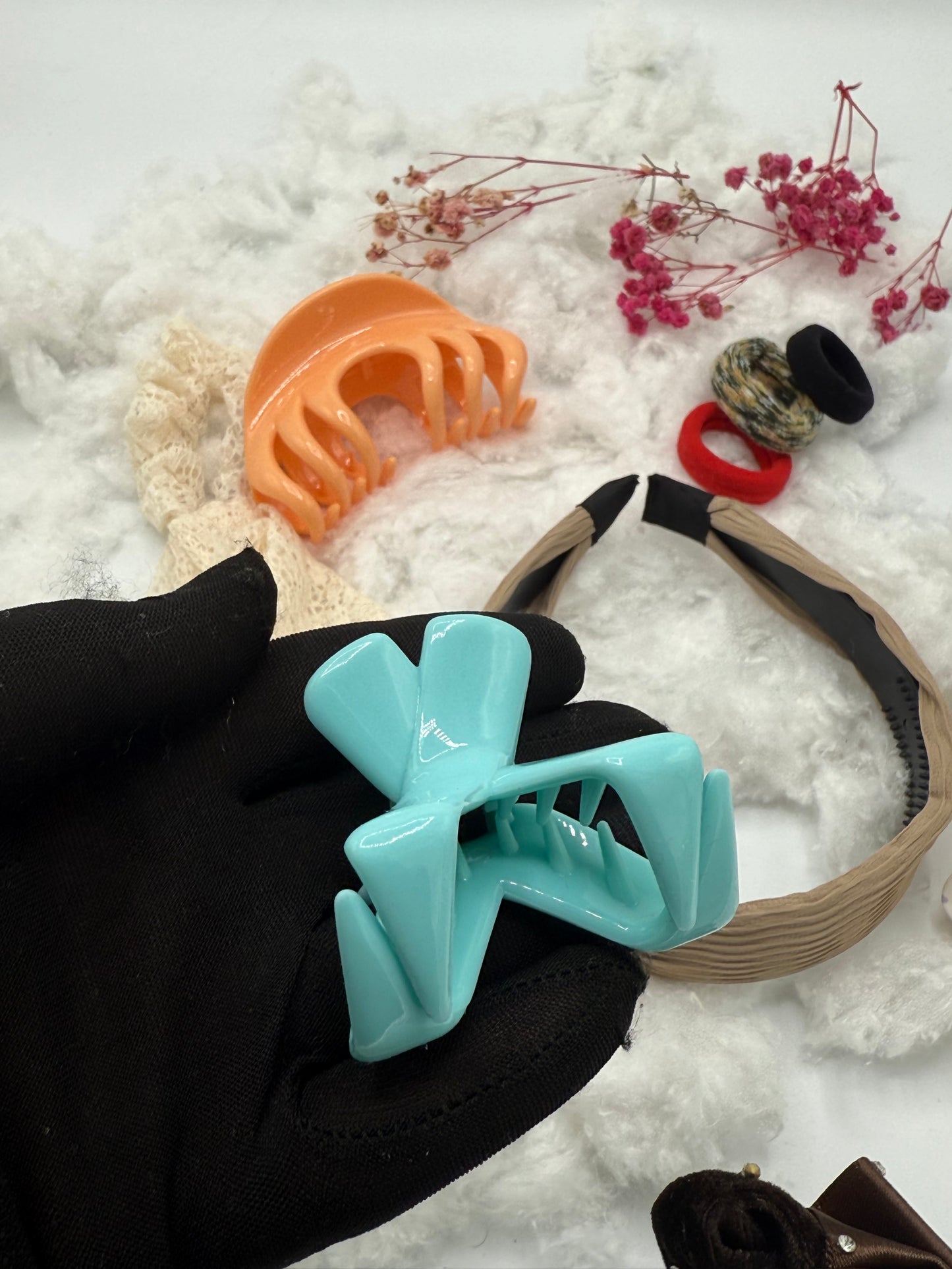Herbaluxe Hair Styling Essentials Set – Claws, Headbands, Scrunchies & Hair Ties (11pcs)