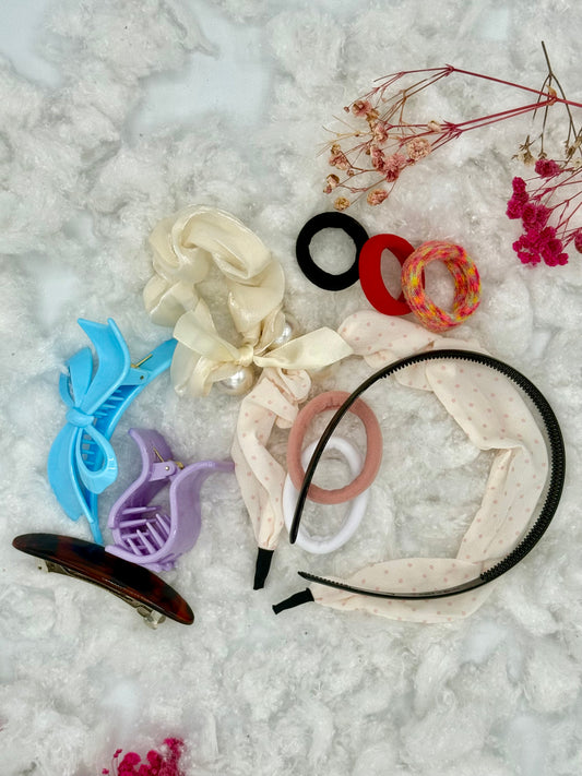 Herbaluxe Hair Accessory Set – Claws, Headbands, Scrunchie & Hair Ties (11pcs)